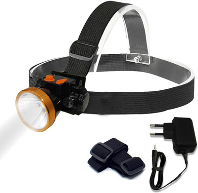 RENMAX 2 in 1 Bright Head Torch Weatherproof LED Flash Spotlight M951 Torch(Multicolor, 10.5 cm, Rechargeable)