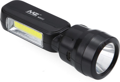MZ M902 DODO (RECHARGEABLE LED TORCH) 25W LED, 15W COB Torch(Black, 10 cm, Rechargeable)