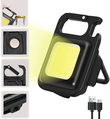 MHAX Keychain Work Light Mini LED Handheld Flashlight USB_Rechargeable Pocket Key Chain