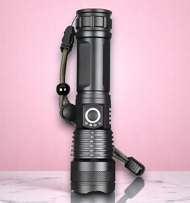 Ziddjeet H548 (ZOOMABLE METAL LED TORCH)5 Modes Flashlight, Super Bright Torch(Multicolor, 11 cm, Rechargeable)