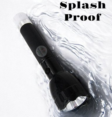 Waken Torch_A045 Torch(Black, 21 cm, Rechargeable)