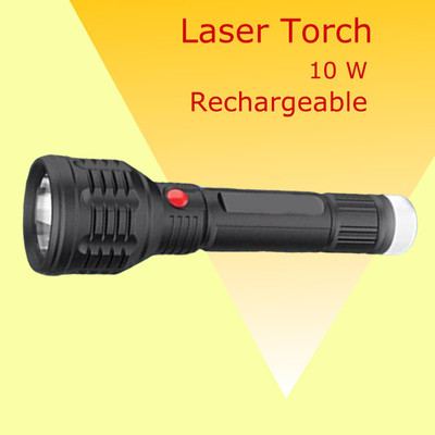 MOMENTIME Torch_6863 Torch(Black, 8 cm, Rechargeable)