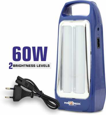 Sunaze Rechargeable Emergency Light Dual Mode Brightness With Solar Charging Support Torch(Blue, 26 cm, Rechargeable)