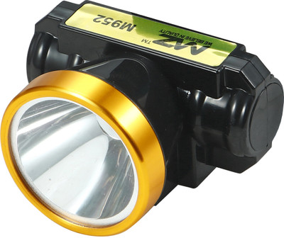 MZ M952 (Rechargeable LED Headlamp) 1200mAh battery 50W Power 8 Hours Working Torch(Black, 6.9 cm, Rechargeable)