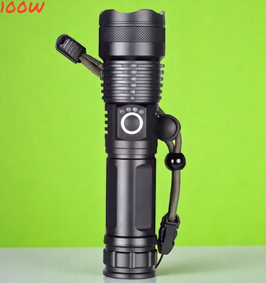 Stybits X652 (ZOOMABLE Metal Torch) 5 Modes Flashlight, Super Bright Torch(Multicolor, 11 cm, Rechargeable)
