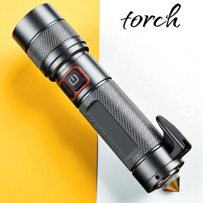 3BAAN X114 Rechargeable Multipurpose Torch – Long Range, Camping & Home Use Torch(Multicolor, 11 cm, Rechargeable)