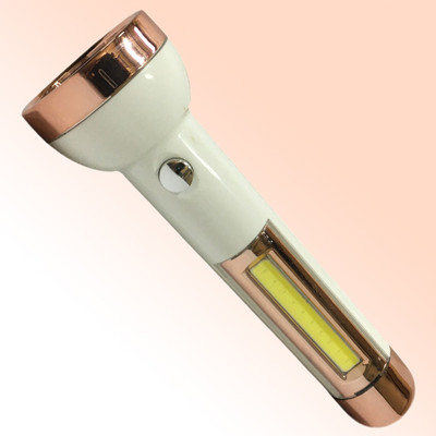 JY-SUPER W 2 in 1 Strong LED COB Light with 2 mode Action 8hrs Continuous Working Power Torch(White, 15 cm, Rechargeable)
