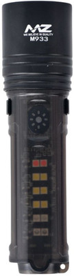 MZ M933-METAL ZOOMABLE TORCH-Super Bright 80W Laser LED Light, 8 Modes Flashlight Torch(Black, 12 cm, Rechargeable)