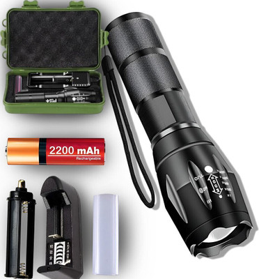 ApexBeam Hands-Free 5-Mode Torch with Magnetic Tailcap Torch(Black, 12.7 cm, Rechargeable)