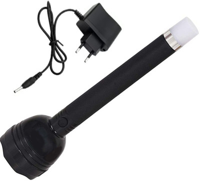 ssmall sun Rechargeable LED Torch Four Mode Adjustable Waterproof Bright Flashlight Torch(Black, 27 cm, Rechargeable)