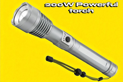 Stybits X155 Super Bright Torch Flashlight – Outdoor & Emergency Use Torch(Multicolor, 11 cm, Rechargeable)