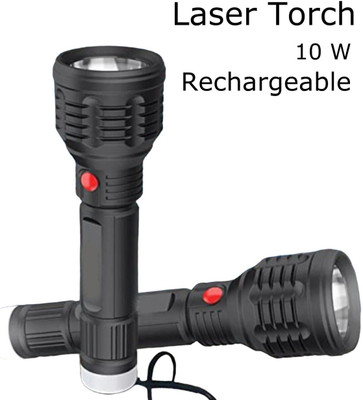 MOMENTIME Torch_6872 Torch(Black, 8 cm, Rechargeable)