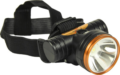24 ENERGY 25 Watt Laser LED Head Lamp Rechargeable Lithium battery Torch(Black, Orange, 8 cm, Rechargeable)