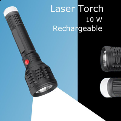 MOMENTIME Torch_6905 Torch(Black, 8 cm, Rechargeable)