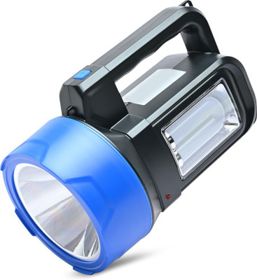 Care 4 Flashlight torch Rechargeable with tube light LED 50 W Laser long range searchlight for emergency light with blinker (388/391) Torch(Black, 20 cm, Rechargeable)