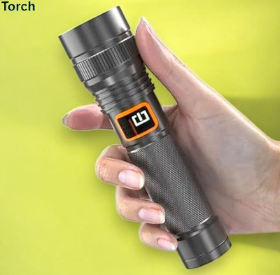 Stybits X156 (ZOOMABLE LED Metal Torch) 4 Modes Flashlight, Super Bright Torch(Multicolor, 11 cm, Rechargeable)