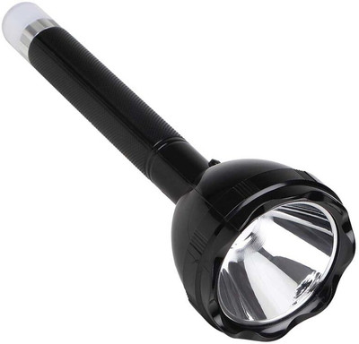 ssmall sun Chargeable Black Flashlight Electric Powerful Super Bright Waterproof LED Light Torch(Black, 27 cm, Rechargeable)