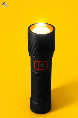 Sagaft X217 Portable LED Flashlight – Super Bright with Zoom Focus Torch(Multicolor, 11 cm, Rechargeable)