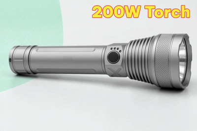 Sagaft X152 Super Bright Torch | Heavy Duty Rechargeable Flashlight with Long Battery Torch(Multicolor, 11 cm, Rechargeable)