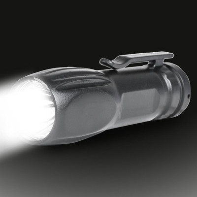 ECOSKY torch USB RECHARGEABLE FLASHLIGHT TORCH WITH BLINKER OPTION Torch(Black, 8.5 cm, Rechargeable)