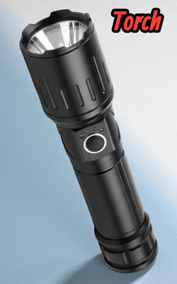 Stybits X431 Ultra-Bright LED Torch – Rechargeable & Waterproof for Outdoor Adventures Torch(Black, 11 cm, Rechargeable)