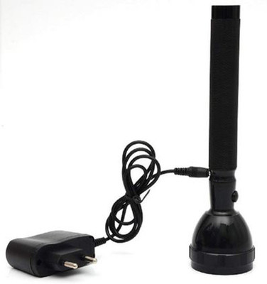 RP Rechargeable High Power Torch Flashlight Torch(Black, 20.7 cm, Rechargeable)