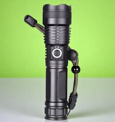 3BAAN X165 (ZOOMABLE Metal Torch) 5 Modes Flashlight, Super Bright Torch(Multicolor, 11 cm, Rechargeable)
