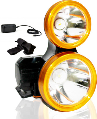 VR Bright Lite 150W Rechargeable Head / Headlamp With 2 Modeing White + Yelow_R1230 Torch(Black, 12 cm, Rechargeable)