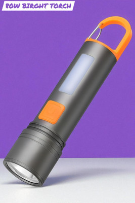 3BAAN X105 Compact LED Flashlight with Dual Beam – Ideal for Emergency Use Torch(Multicolor, 11 cm, Rechargeable)