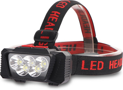 Care 4 USB Rechargeable Long range Emergency Headlamp Torch Light For Outdoor Torch(Black, 10 cm, Rechargeable)