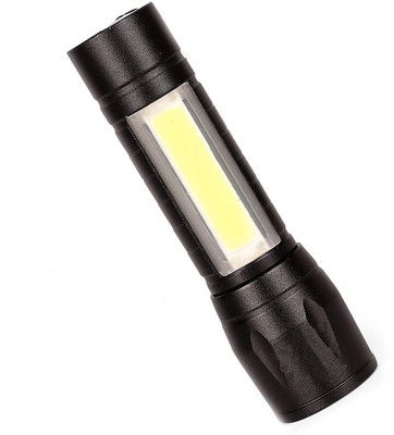 Crostal Rechargeable LED Flashlight USB Mini Torch Light, Ultra Brightest Small Light Torch(Multicolor, 9.2 cm, Rechargeable)