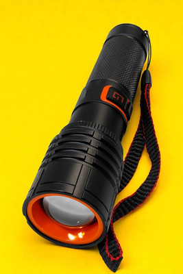 Shamsa X381 Heavy Duty Torch – Long Battery Backup, High Lumen LED Flashlight Torch(Multicolor, 11 cm, Rechargeable)