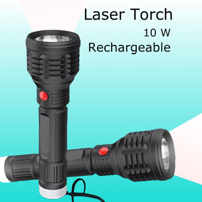 MOMENTIME Torch_6880 Torch(Black, 8 cm, Rechargeable)