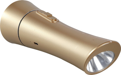 HAVELLS Twin Ray Dual Light Torch(Gold, 10 cm, Rechargeable)