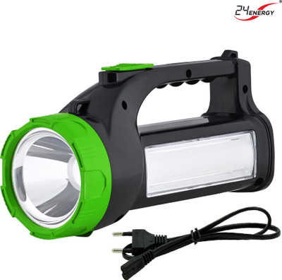 24 ENERGY Long Range Laser Torch with Side SMD Light | Green Torch(Green, 19.7 cm, Rechargeable)