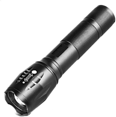 Saviraj 4 Zoomable 5 Mode Led Light T-650 Rechargeable Torch Torch(Black, 6 cm, Rechargeable)
