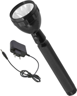 snrn New Rechargeable 600-Meter Long Beam 2-Mode LED Flashlight Torch Outdoor Light Torch(Black, 15 cm, Rechargeable)
