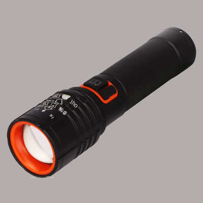 Care 4 USB Rechargeable Emergency Torch Light For Home Torch(Black, 14 cm, Rechargeable)