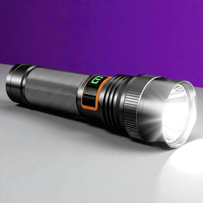 Stybits X392 High Brightness Waterproof Torch with Long Range LED Flashlight Torch(Multicolor, 11 cm, Rechargeable)