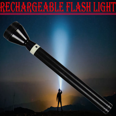 LED FLASHLIGHT Flashlight save energy and get bright light torch Torch(Black, 34 cm, Rechargeable)