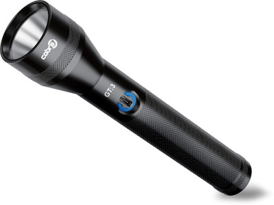 Mr.Light 1700 Meters Long Range Rechargeable LION Alumiinium Flashlight |Cobra Series-GT3 Torch(Black, 19.5 cm, Rechargeable)