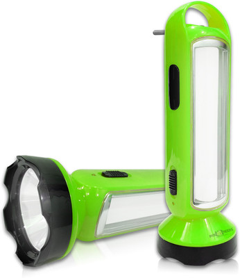 Make Ur Wish 2 in 1 LED Rechargeable Long Distance Torch Lantern 5W +18 Bright SMD Tube 1600mAH Perfect Flashlight Torch(Green, 22 cm, Rechargeable)