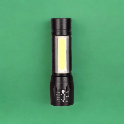 Dyzo MNT_T_024 Torch(Black, 10.5 cm, Rechargeable)