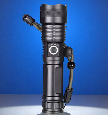 Ziddjeet X282 (ZOOMABLE Metal Torch) 5 Modes Flashlight, Super Bright Torch(Multicolor, 11 cm, Rechargeable)