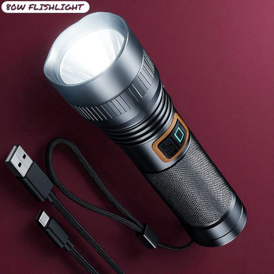 Shamsa X120 Professional Grade Torch with Zoom & Multiple Modes Torch(Multicolor, 11 cm, Rechargeable)
