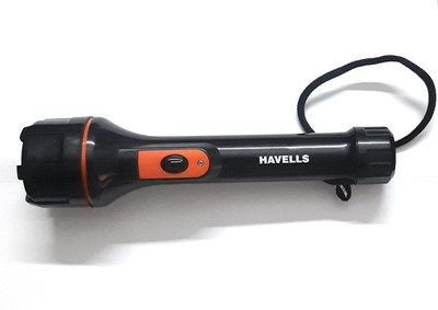 HAVELLS Beam 30 3W Li-ion LED Torch(Black, 35 cm, Rechargeable)