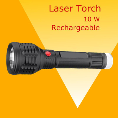 MOMENTIME Torch_6928 Torch(Black, 8 cm, Rechargeable)