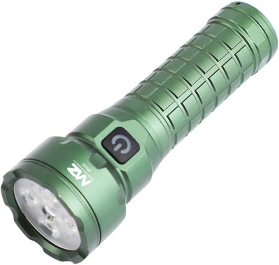 MZ M945 (RECHARGEABLE METAL TORCH) 4 Modes Flashlight, Super Bright 150W Light Torch(Green, 13 cm, Rechargeable)