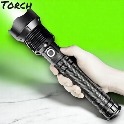Shamsa X240 (ZOOMABLE METAL LED TORCH)5 Modes Flashlight, Super Bright Torch(Multicolor, 11 cm, Rechargeable)