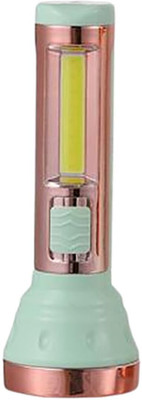 JY SUPER JY 2090 (RECHARGEABLE LED TORCH) Torch(Green, 12.3 cm, Rechargeable)